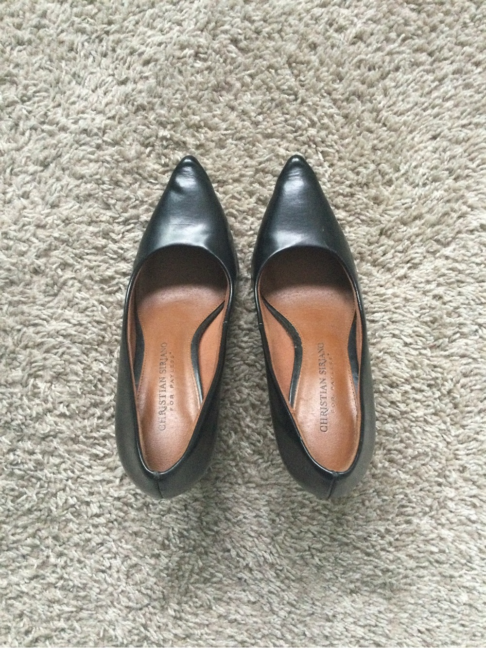 Christian Siriano Black Pointed Heels